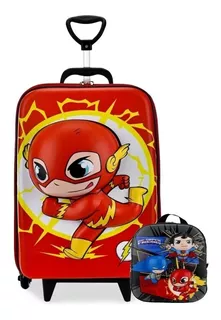 Mochila De Rodinhas Diplomata Super Friends The Flash Maxtoy