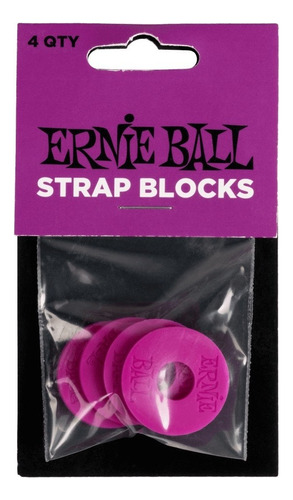 Correia Ernie Ball Strap Blocks P05619 - Roxa