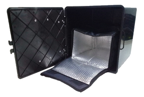 Combo Caja De Delivery 40x40x40 + Bolso Termico Para 4 Pizza
