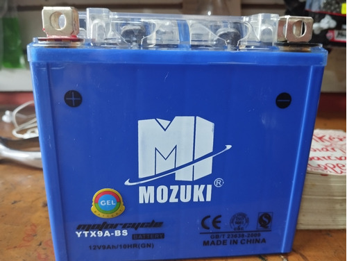 Batería Gel Owen 12n9 Mozuki