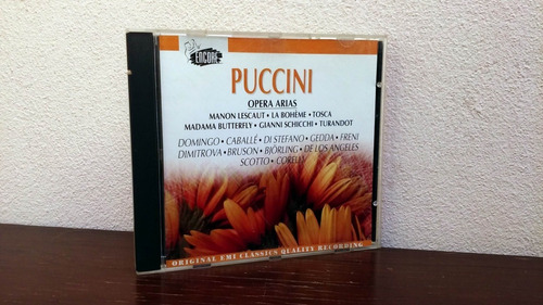 Puccini - Opera Arias * Cd Made In Usa * Muy Buen Estado