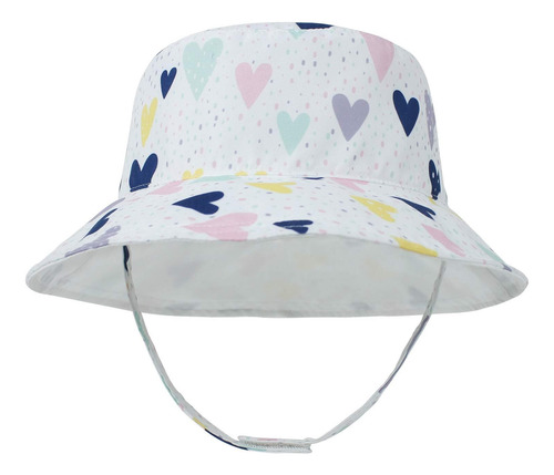Sombrero De Sol For Bebé, Estampado Reversible