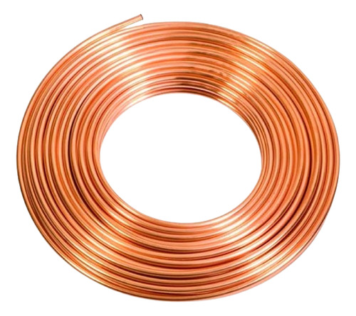 Tuberia De Cobre Flexible 5/16 Rollo 15.24 Mts Marca Iu _