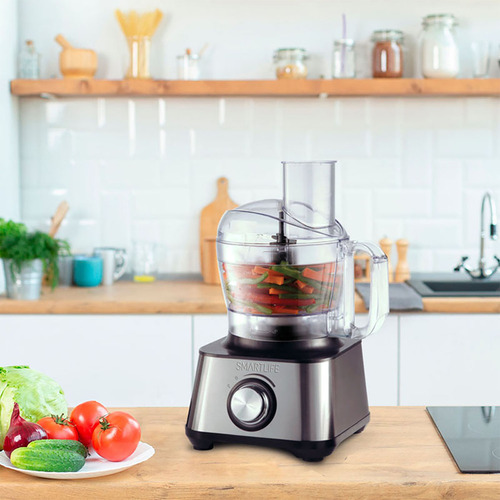 Multiprocesadora Acero Inoxidable Smartlife Slfp0509 Color Negro/Acero inoxidable