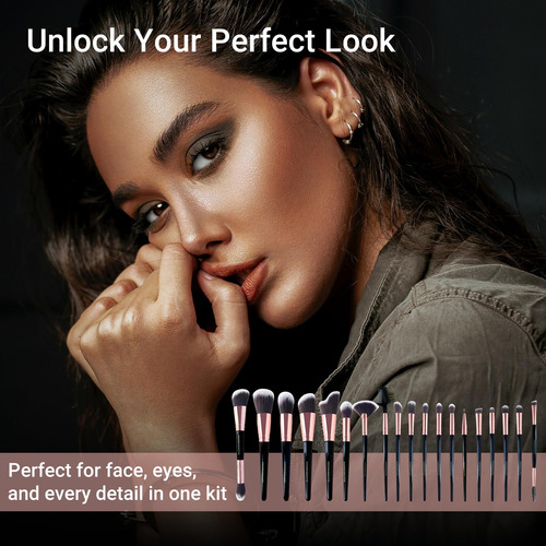 Juego De Brochas De Maquillaje Profesional Marca Modelo 2 Pi Color