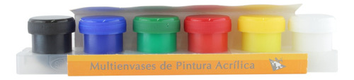 Pintura Acrílica Multi Envase 6 Colores Politec