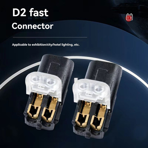 Cable De Cable De Enchufe De 2 Pines, 50 Piezas, Conectores