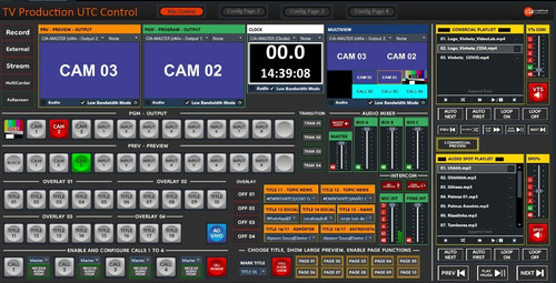Pacote Utc - Tv Production Para Vmix
