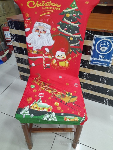 Cubre Sillas Navidad 6 Unidades Envío Gratis 