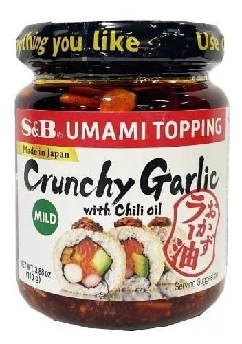 Crunchy  Garlic C/aceite De Chilli S&b 110 Gr - Origen Japón