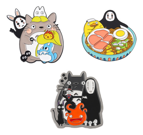 Set Pin Studio Ghibli Totoro Broche Anime Hayao Miyazaki