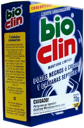 Bio Clin Bacterias  Cañerías Y Pozos × 70 Grs