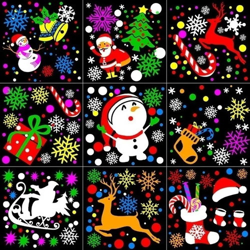 Lámpara De Navidad Led Proyector Láser Luz 16 Patrones