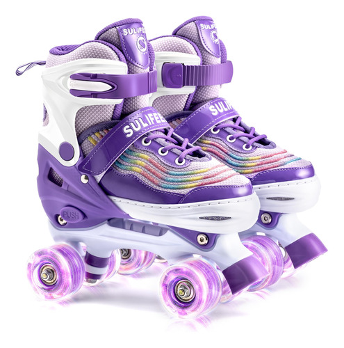 Sulifeel Patines Ajustables Para Niñas Con Ruedas Iluminadas