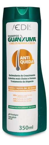 Shampoo Guanxuma Anti Queda Cabelos Normais Seco Vedis 300ml