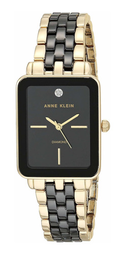 Reloj Mujer Anne Klein Ak-3668bkgb Cuarzo Pulso Negro En