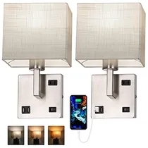 Comprar Lámparas De Pared Con Puerto Usb Toma De Corriente Alterna