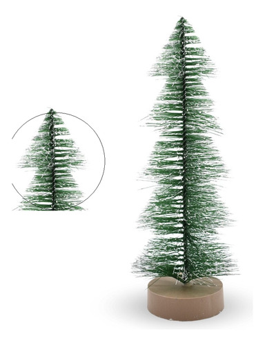 Arbolito Decorativo De Navidad 26 Cm Base Plastico