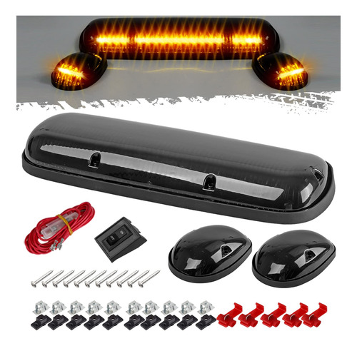 Partsam Luz X 3 Unidad Ambar 30 Led Para Cabina Camioneta