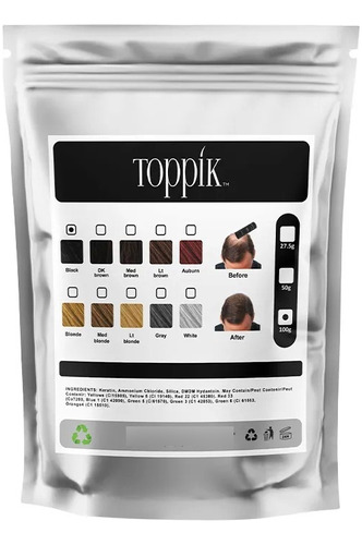 Fibras Capilares Toppik 100 Gr - g a $480