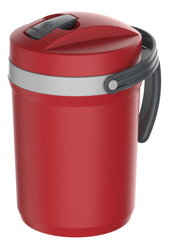 Garrafa Para Bebidas Térmica Fliptop Vermelho 2,5l Termolar 