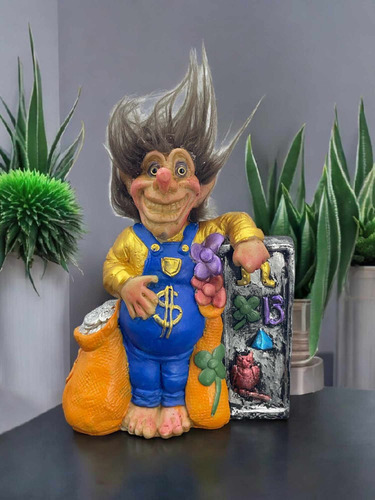 Troll Ven Dinero Talismán De Poder 25 Cm + Mini Troll