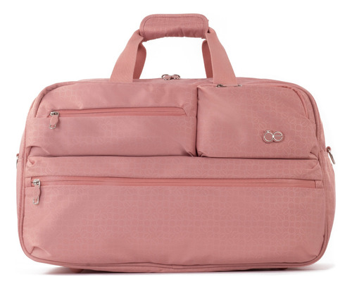 Equipaje De Viaje Unisex Cloe Textil Duffle Bag Color Rosa