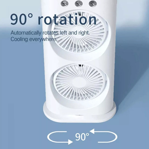 Ventilador Ventilador Usb De Doble Cabezal Kwalux Usb Doble