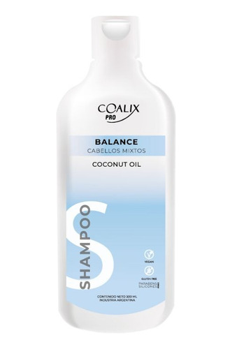 Shampoo Coalix Pro Con Aceite De Coco Puntas Secas 300ml