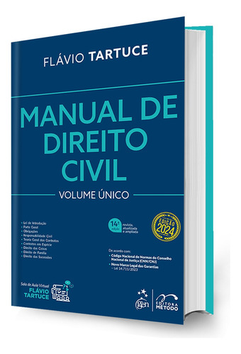 Manual De Direito Civil - Volume Único - 14ª Edição 2024 - Flávio Tartuce