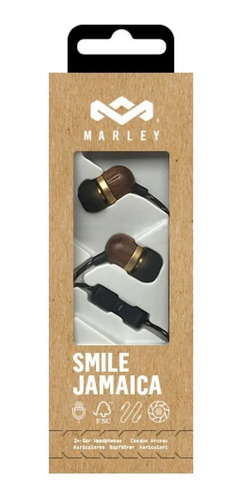 Imagen 3 de 4 de Auriculares In Ear House Of Marley Smile Jamaica Em-je041sbb