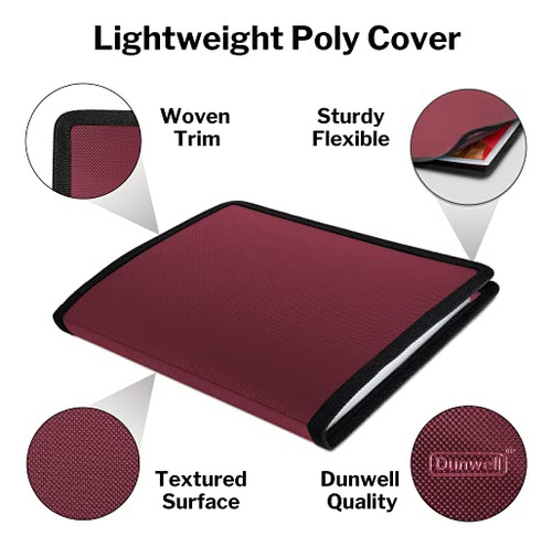 8x10 Photo Album Binder With Clear Sleeves- (ruby), Art...