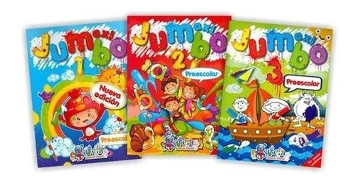 Paquete Maxi Jumbo 1, 2 Y 3preescolar Colorear Y Actividades
