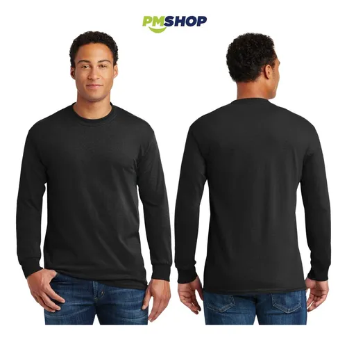 Playera gildan negra new arrivals