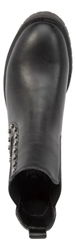 Bota De Dama Casual Tierra Bendita 8006 Color Negro Y Melle