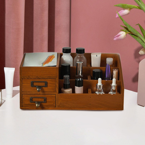 Organizador De Escritorio Con 2 Cajones Caja De