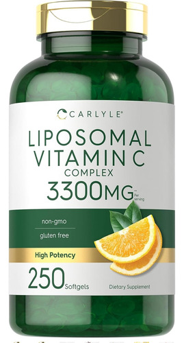 Vitamina C Liposomal  - 1650mg Americana 250 Unidades .stock