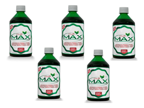 5 Multimax Promel - Amargo E Vitaminas 500ml + Brinde