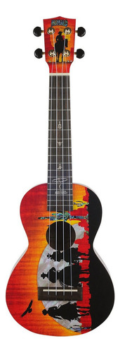 Ukelele Mahalo Ma2ww Concierto Wild West Con Funda Color Diseño