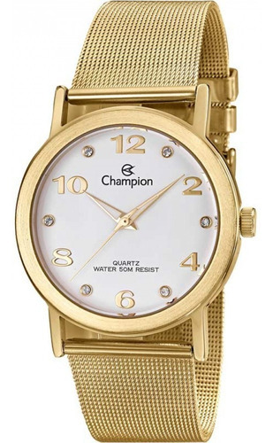 Relógio Champion Feminino Cn29034h Cor da correia Dourado Cor do bisel Dourado Cor do fundo Dourado