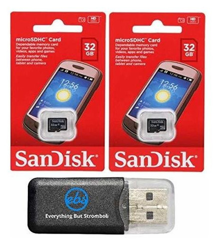 Sandisk 32gb Microsd Hc Flash Memory Card (2 Paquete) Tghgk