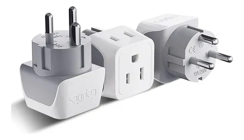 Adaptador De Viaje Ceptics Denmark, Tipo K, Doble Entrada Pa