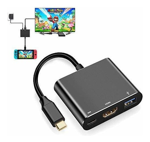 Adaptador Hdmi Para Conmutador Nintendo, Interruptor De Cabl