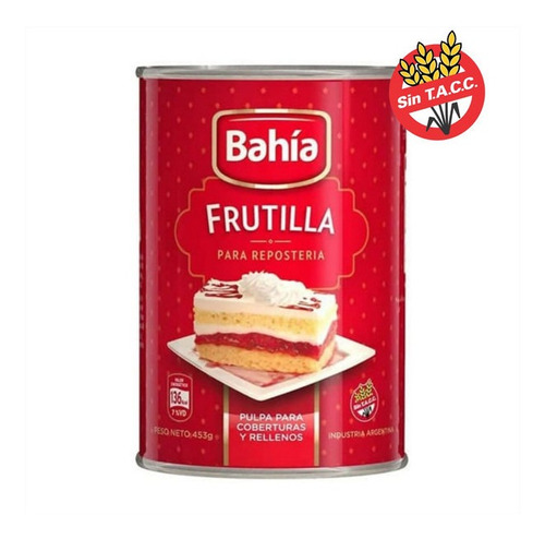 Frutilla Para Coberturas Y Rellenos Bahia X453gr.