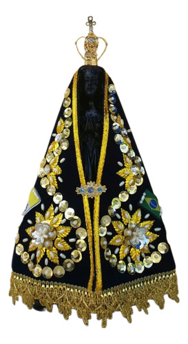 Imagem De Nossa Senhora Aparecida Em Resina 30 Cm