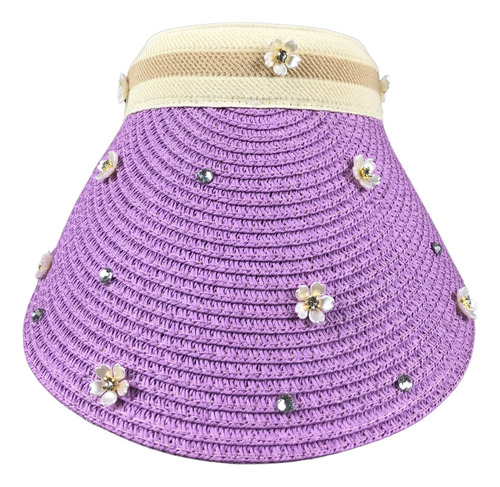 Gorro Visera Sombrero Para Dama Y Sol Tejido, Aplicaciones