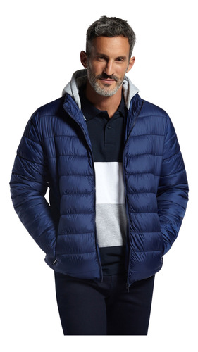 Campera Clásica Inflable Azul Marino 1105