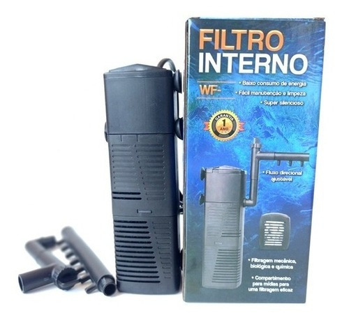 Filtro Interno Aquário 600l/h Wfish Wf-34 Silencioso 110V