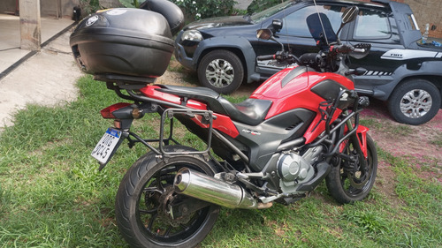 Honda Nc 700x 2013 Com Abs . Com:protetor De Moto Carenagem