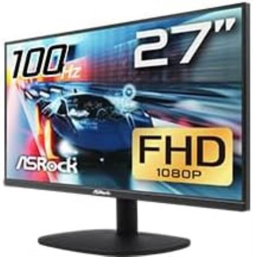 Monitor De Juegos Ligero Asrock De 27 Pulgadas Y 100 Hz Para